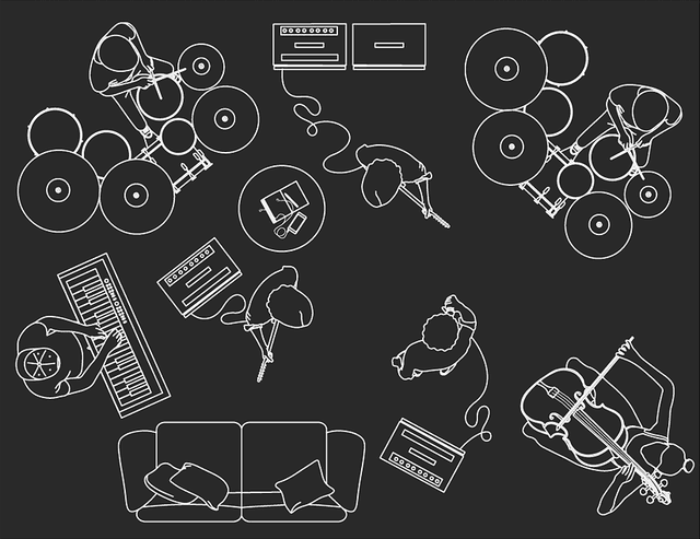 Large studio layout